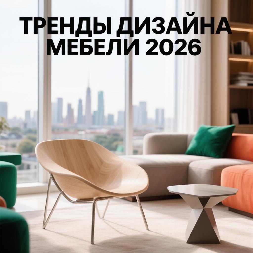 Тренды в дизайне мебели 2026: что будет модно, а что уже устарело